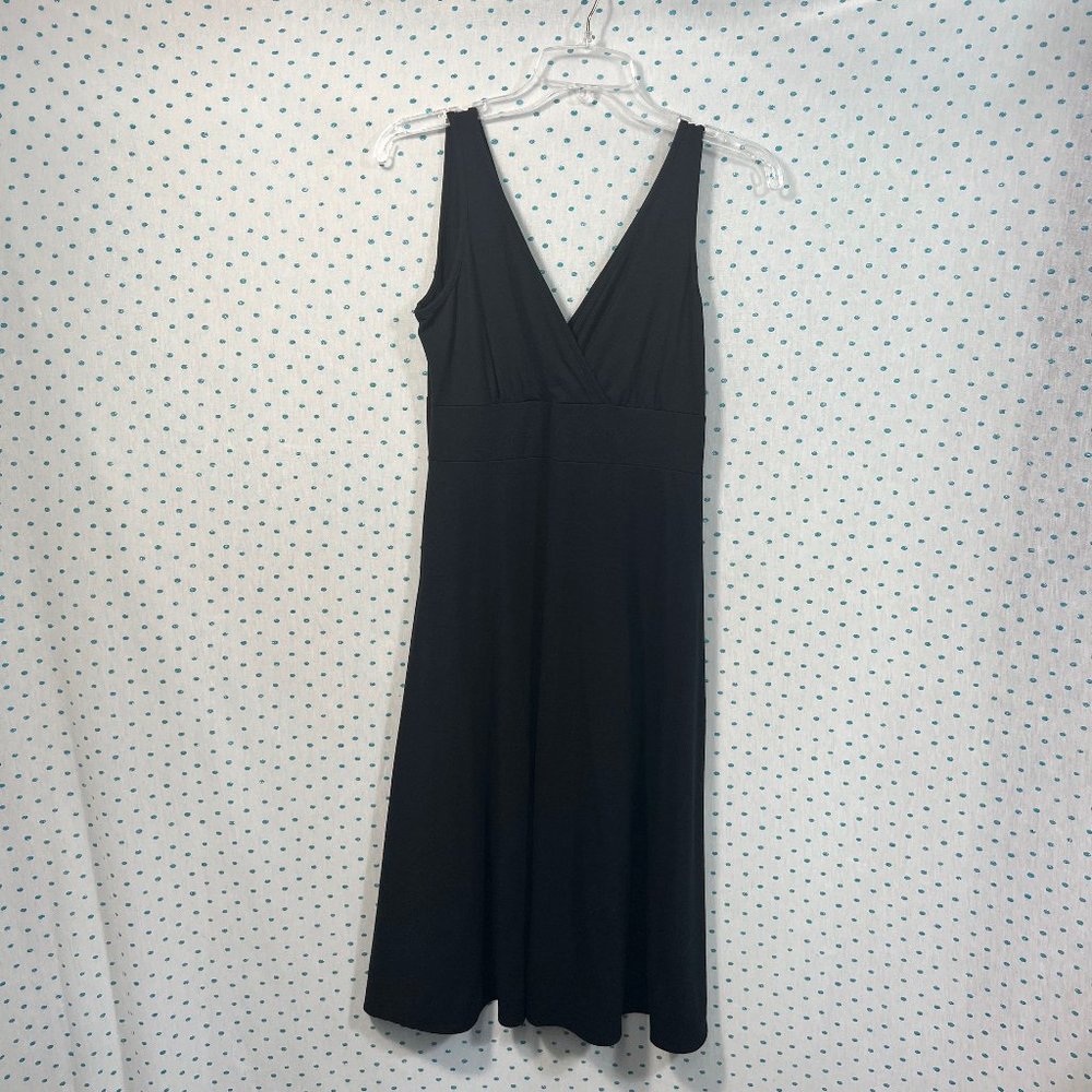 Joy Weekenders Collection Black V-Neck Sleeveless Stretch Dress